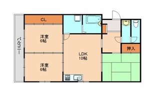 光安コーポBの物件間取画像